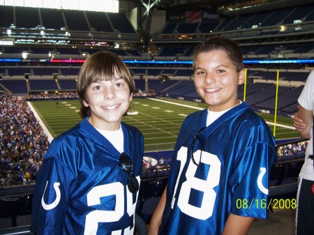 My boys at Lucas Oil Stadium