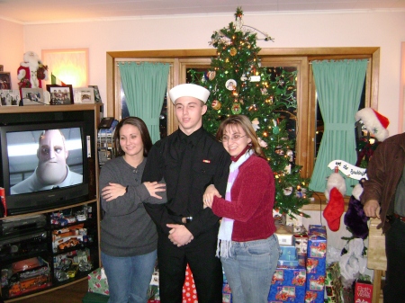 me,my sister and my brother at christmas