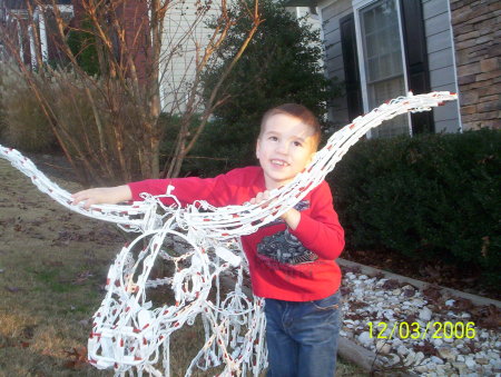 Look at our Christmas longhorn...in Georgia!