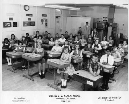1964-1965 Mr. Woodward&#39;s 5th Grade Class