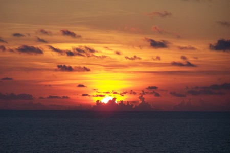A gorgeous sunrise in Cancun