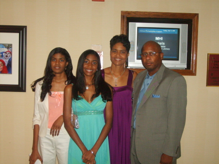 Me, My wife and daughters July 13 in Philly