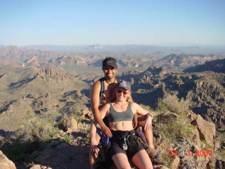 Me and Angie atop some peak in AZ