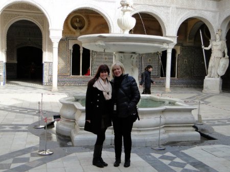 Mary and April in Spain