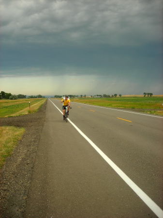 rider on the storm near Rapid City, SD