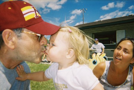 Papa Smoke and grandaughter Ava.