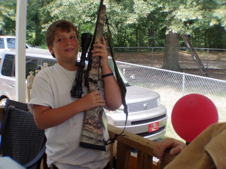 CHRISTOPHER FIRST GUN ON HIS BIRTHDAY JUN 2008
