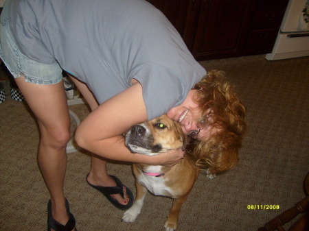 Me and Maggie at Mom's house in Ohio