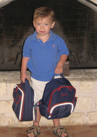 Jack's first day of preschool 2008!