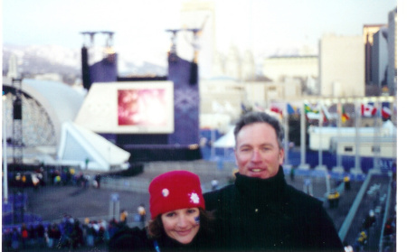 Me and my hubby at the Olympics 2002