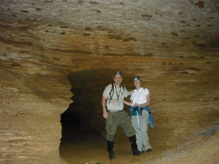 Caving with my sweetie