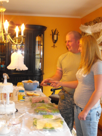 Cutting the cake