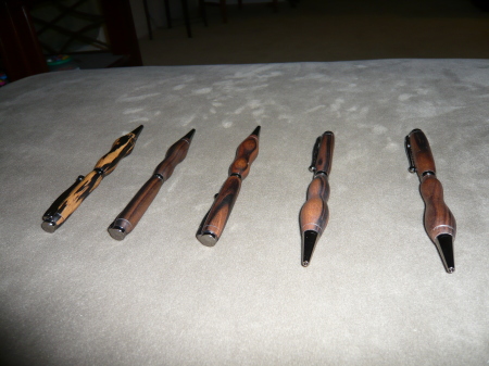 Hand carved pens