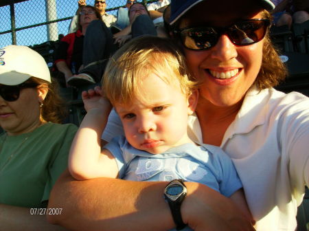 Mel and Daniel at the ball park, pt 1