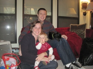 Matt, Layne, Allis, & Cindy Lou (dog) -Dec 2010