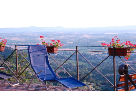 Dining Terrace View in Cortona