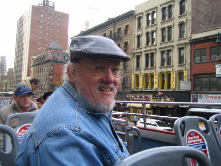 Husband Jim in New York City.