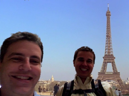 Me and a co-worker "visiting" paris.