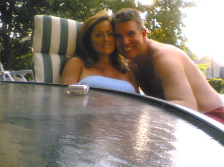 Me and my honey by the pool