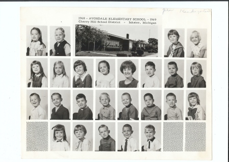 Avondale Mrs. Baxter's Kindergarten 68-69