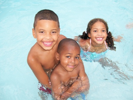 The "WiLd" bunch at the pool