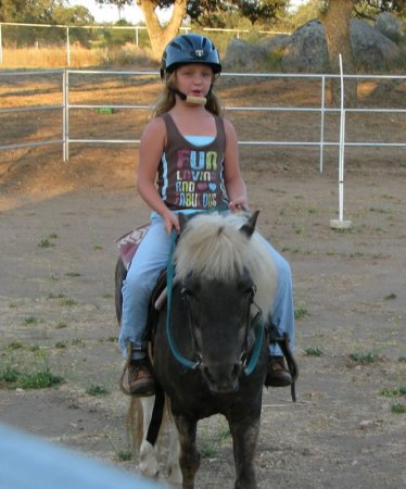 Randi on her pony Shawnee