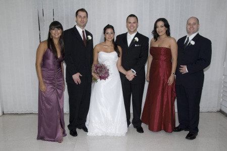 Group photo at reception