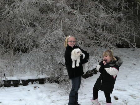 Grand Daughter's and our Pooch