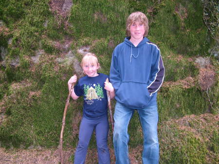 Both kids on a Hike