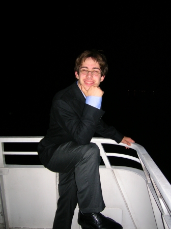 Nathaniel on the cruise