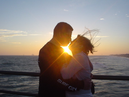 Kiss + Sunset = Love