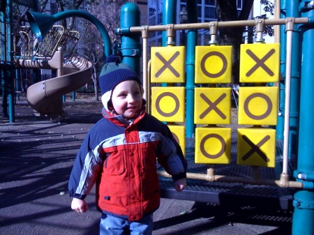 Trey on playground