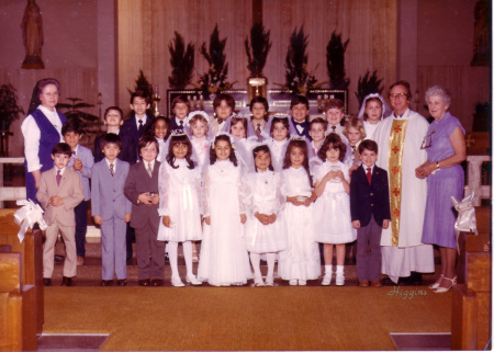 Lisa's 1st Communion in 1982