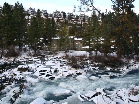 Winter along the river here in Bend, Oregon.