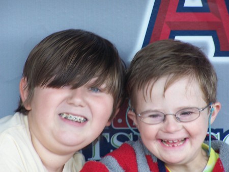 My boys in Angel dugout