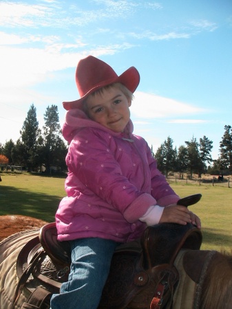 Cailee on horseback