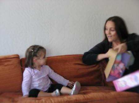 faith & grandma opening presents