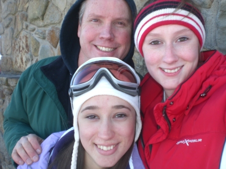 Snow boarding with my girls