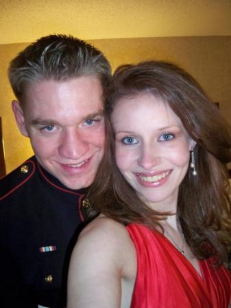 David and Caitilin at Marine Corp ball