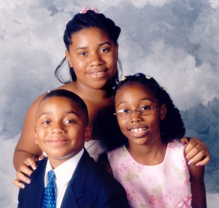 My kids; Nola, Maya and Brandon: Cruise 2005