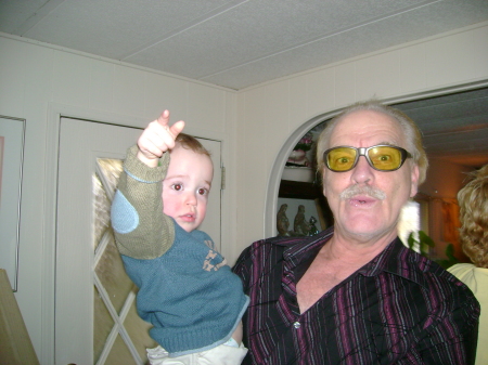 My dad Chuck, holding grandson Ashton!