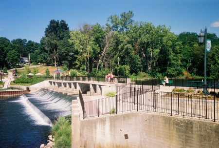 The Rogue River Dam - Rockford Michigan