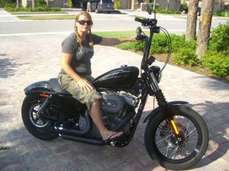 Me on the Harley!