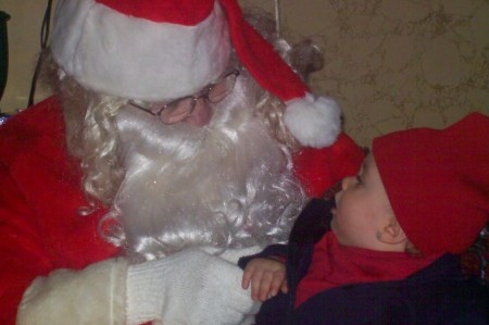 my grandbaby wentt to the north pole to Santas