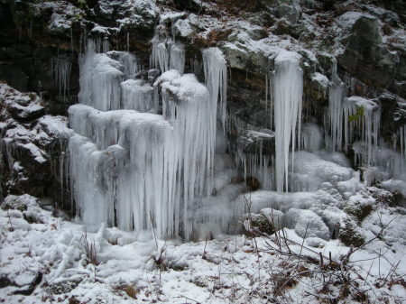 ICE  IN THE MOUNTAINS