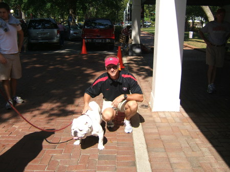 Terry with the real Ulga Georgia Bulldogs