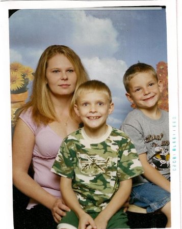 My daughter Michelle and 2 grandsons