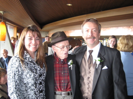 Martha, Dad, and myself