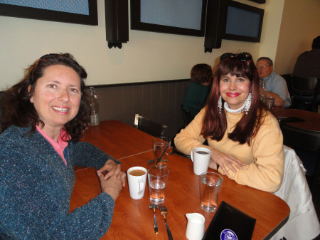 Carol and me at Blues Egg for lunch