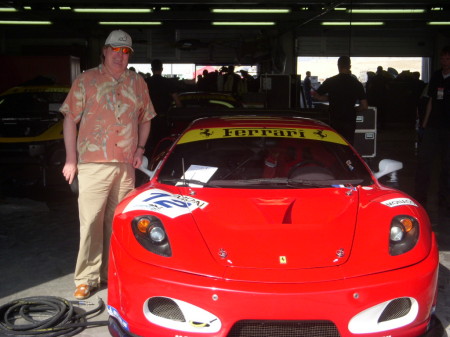 Me & someone else's Ferrari at 24 Hrs in Dubai